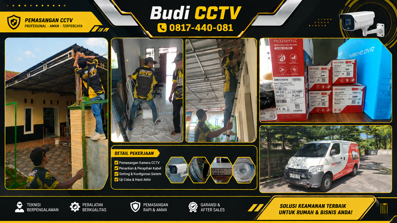 Pemasangan CCTV Hikvision Rumah Brebes, Investasi Efisien